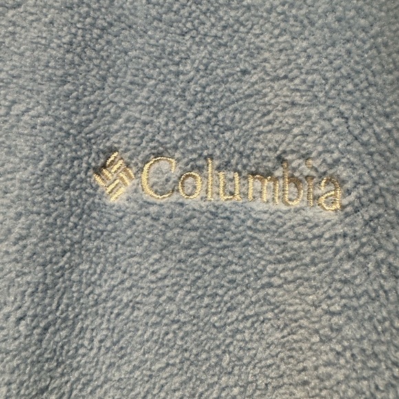Women’s Columbia Full Zip Powder Blue Fleece Sweater XXL - Picture 2 of 4